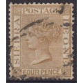 Reina Victoria 4 peniques